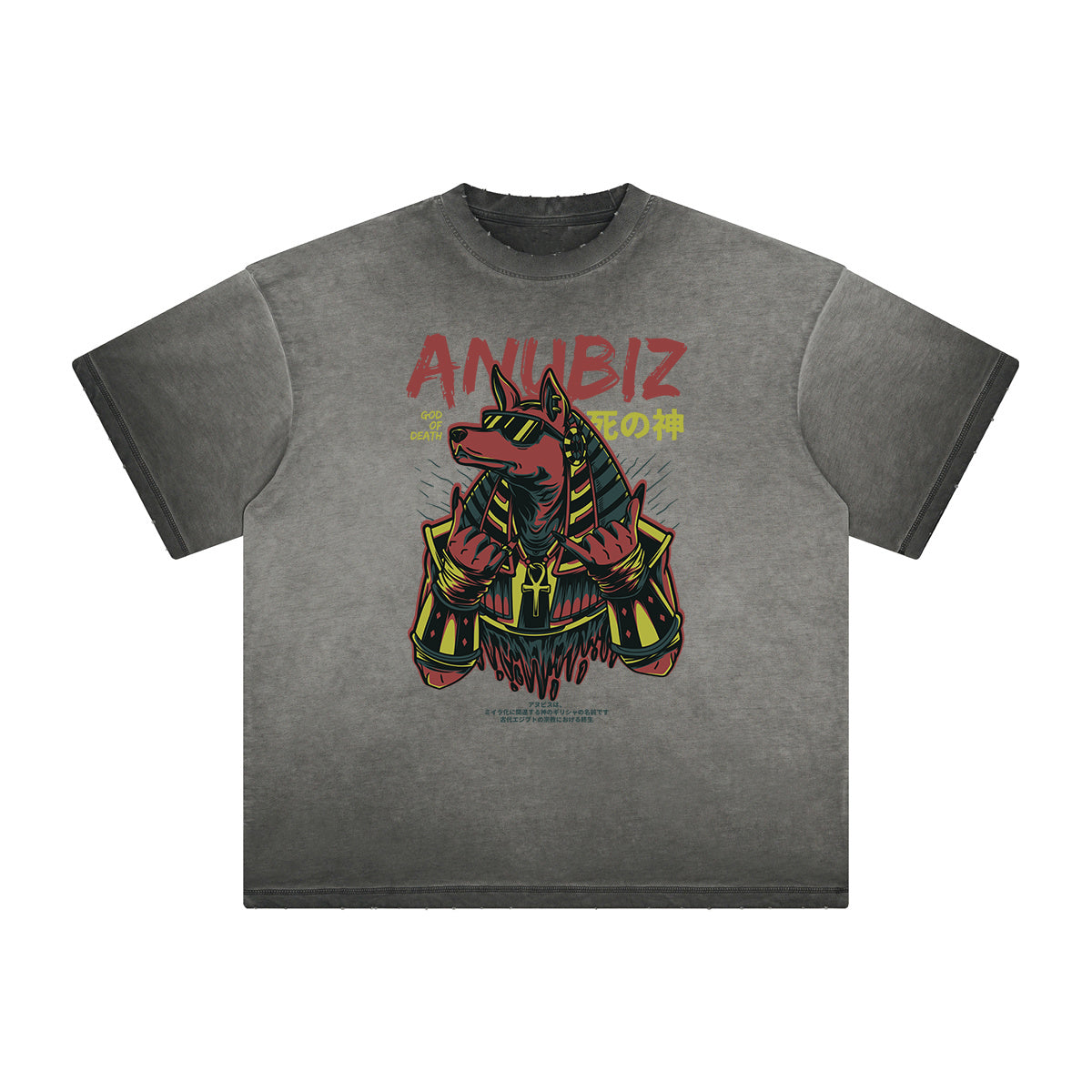 Distressed Streetwear Cartoon Graphic Tee