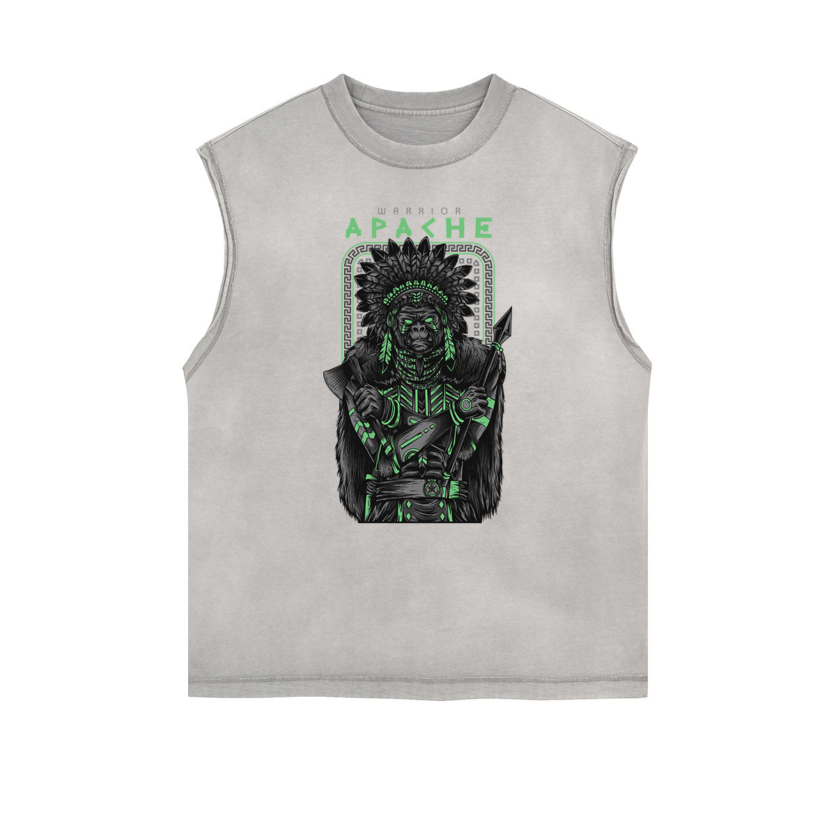 Camiseta sin mangas con estampado de dibujos animados de ropa urbana