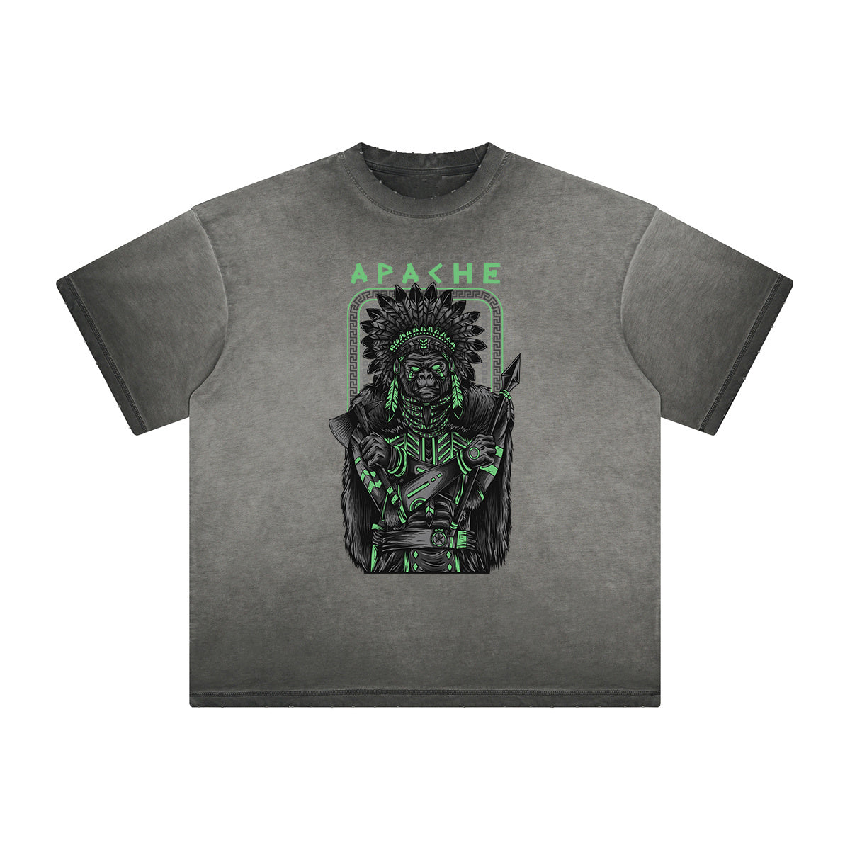 Distressed Streetwear Cartoon Graphic Tee