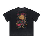 Heavyweight Streetwear Cartoon Graphic Tee