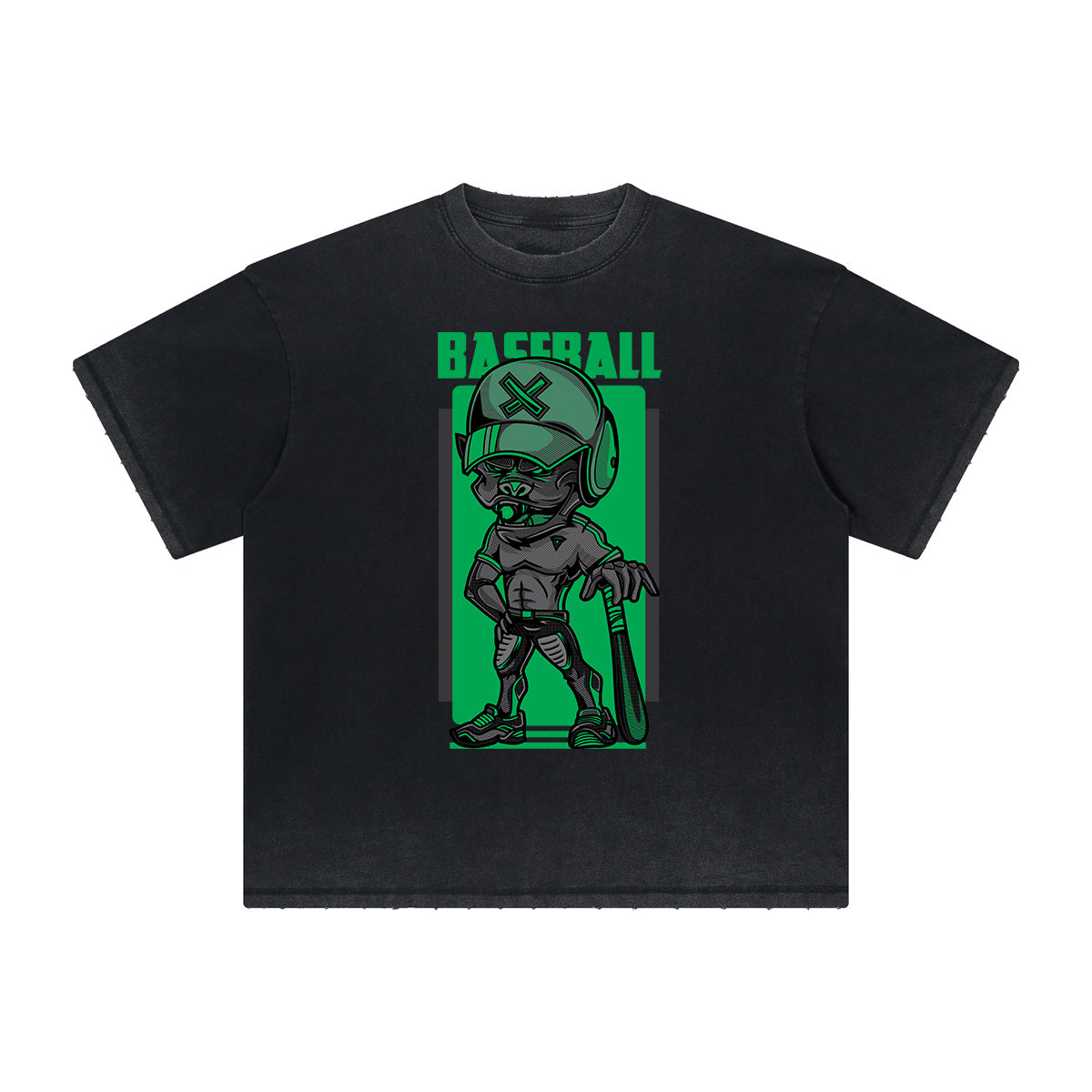 Heavyweight Streetwear Cartoon Graphic Tee