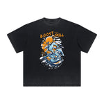Heavyweight Streetwear Cartoon Graphic Tee