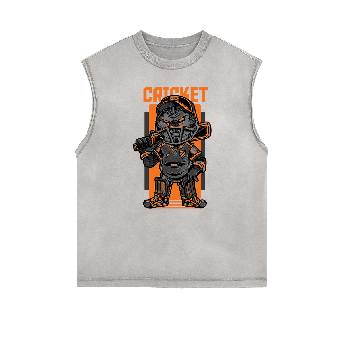 Camiseta sin mangas con gráficos de monstruo punk