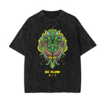Punk Faded Monster Pattern Tee