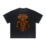 Camiseta gráfica steampunk de peso pesado