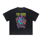 Camiseta gráfica steampunk de peso pesado