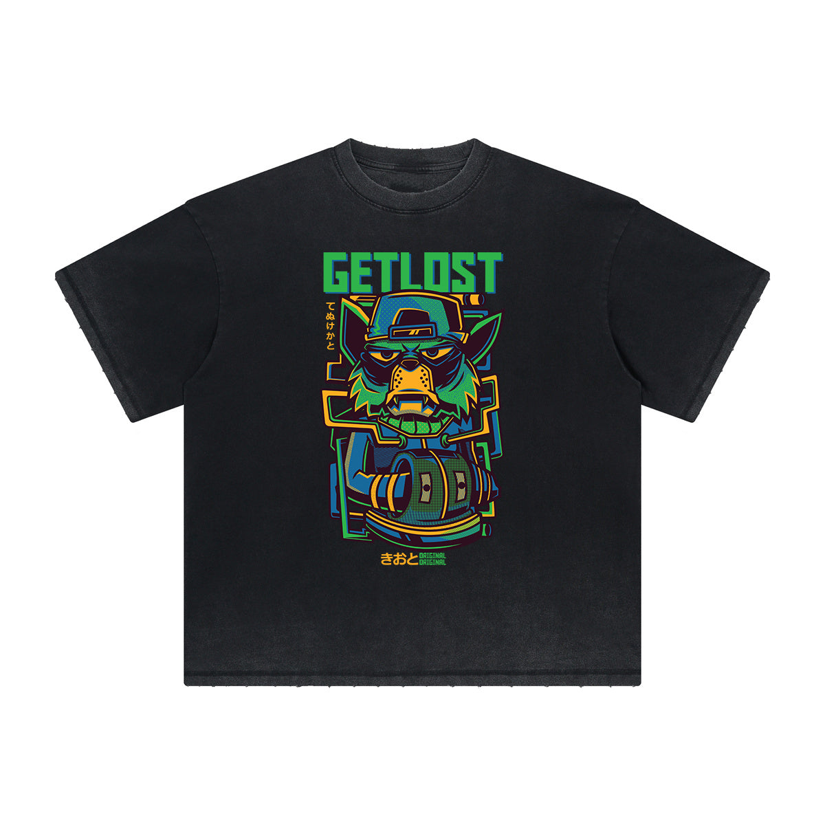 Camiseta gráfica steampunk de peso pesado