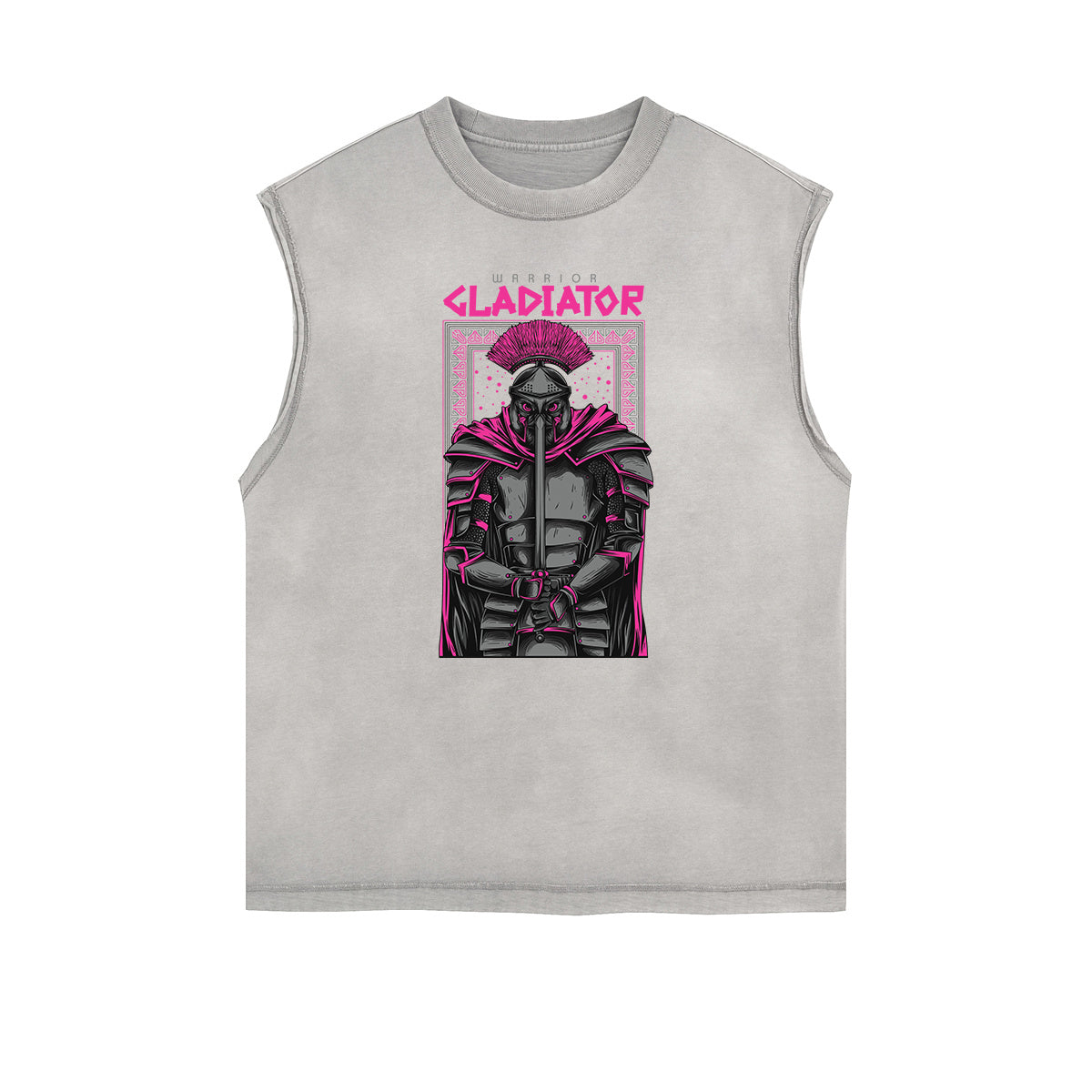 Camiseta gráfica steampunk sin mangas