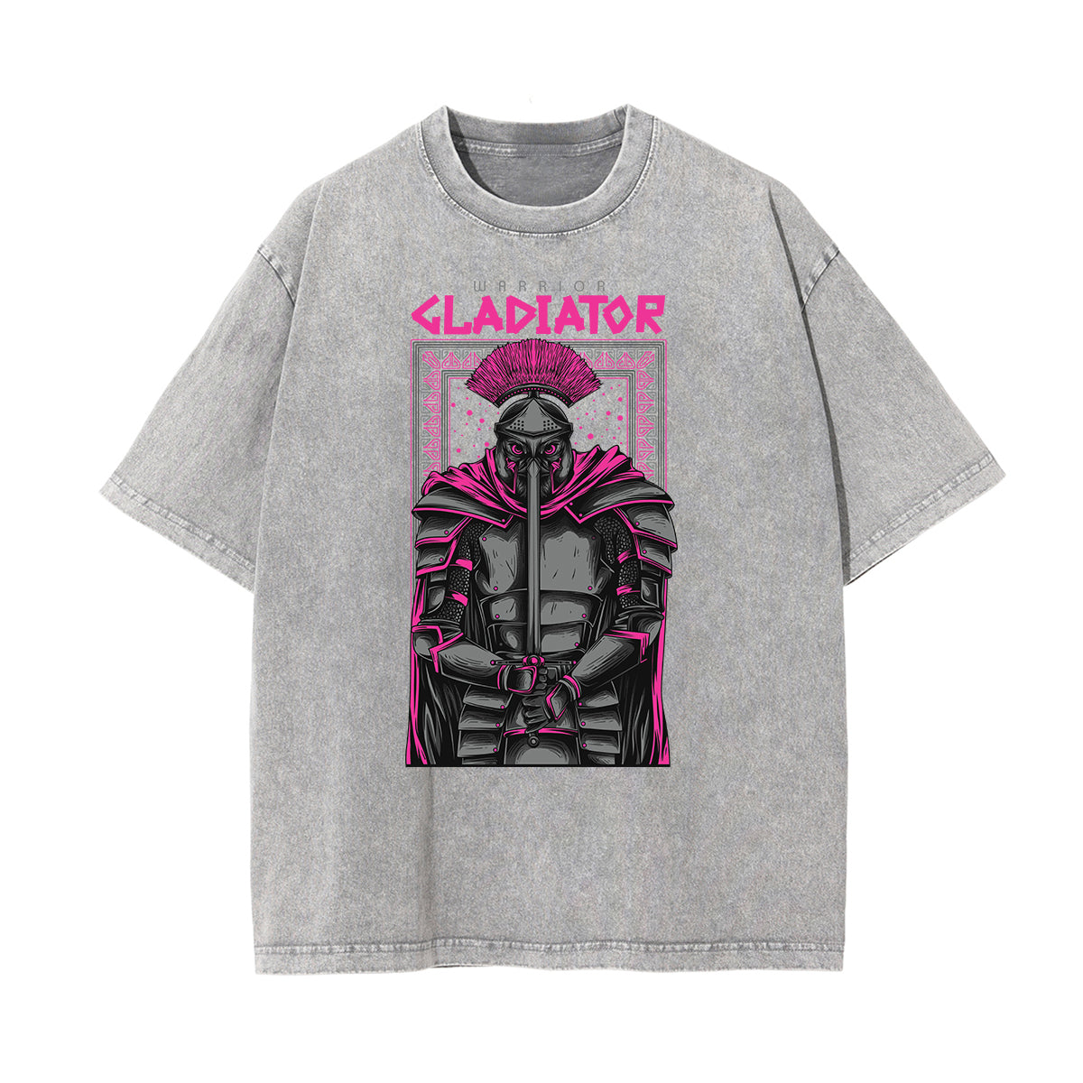 Camiseta con estampado descolorido Steampunk