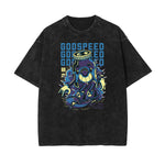Camiseta con estampado divertido descolorido steampunk