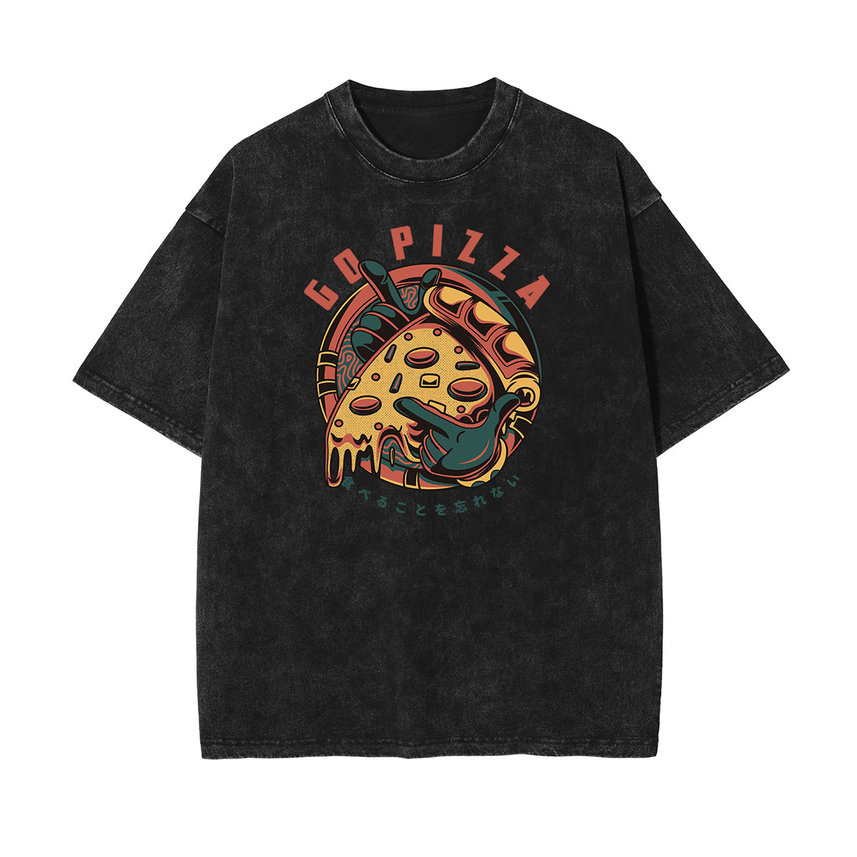 Camiseta con estampado divertido descolorido steampunk
