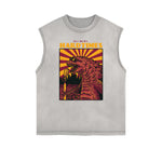 Camiseta sin mangas con estampado divertido de Steampunk