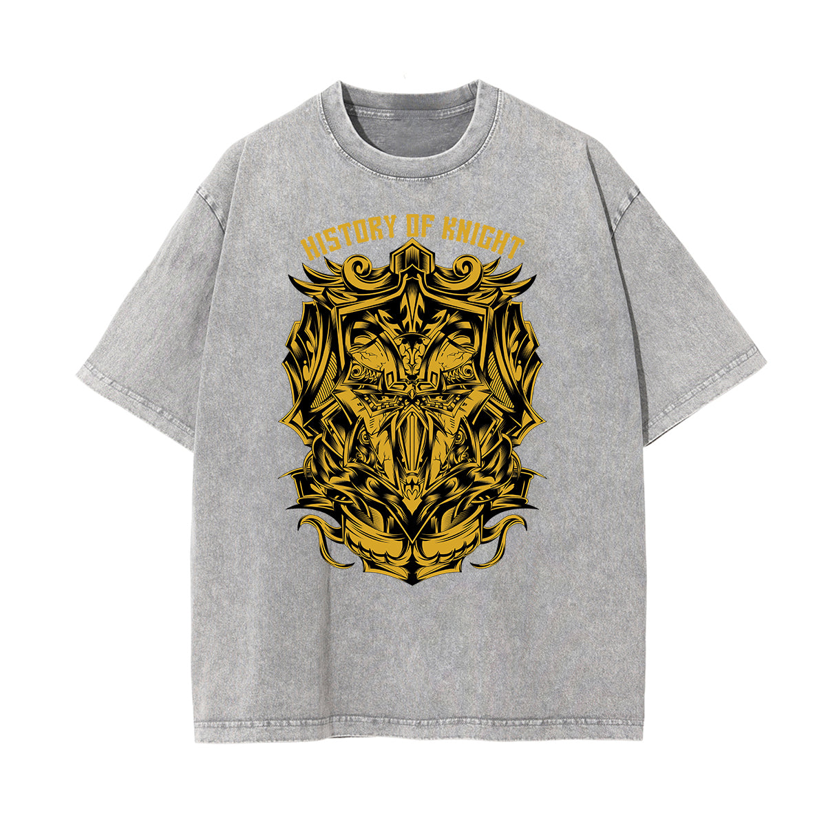 Camiseta con estampado divertido de lavado a la piedra estilo steampunk