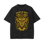 Camiseta con estampado divertido descolorido steampunk