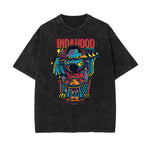 Camiseta con estampado divertido descolorido steampunk