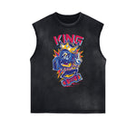 Camiseta sin mangas con gráfico divertido de estilo steampunk