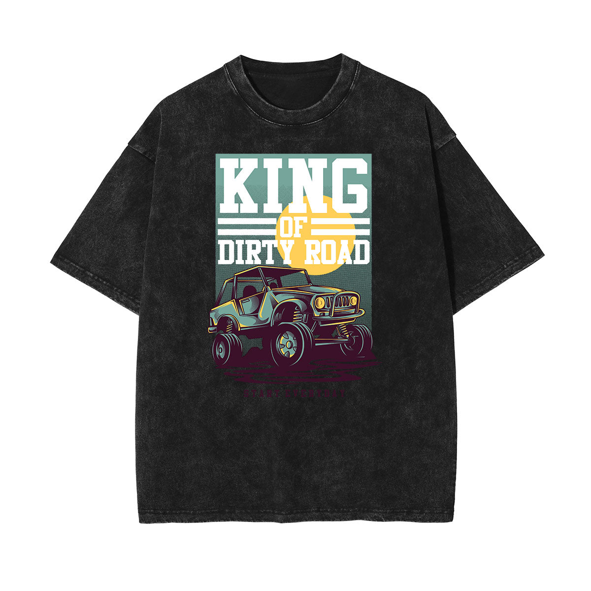 Camiseta con estampado divertido descolorido steampunk