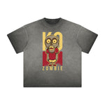 Vintage Frayed Humorous Cartoon Design Tee