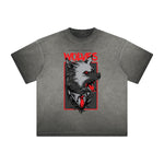 Vintage Frayed Humorous Cartoon Design Tee