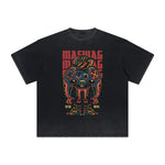 Thick Faded Humorous Cartoon Graphic Tee