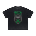 Thick Faded Humorous Cartoon Graphic Tee