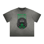 Vintage Frayed Humorous Cartoon Design Tee