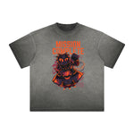 Vintage Frayed Humorous Cartoon Design Tee