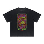 Thick Faded Humorous Cartoon Graphic Tee