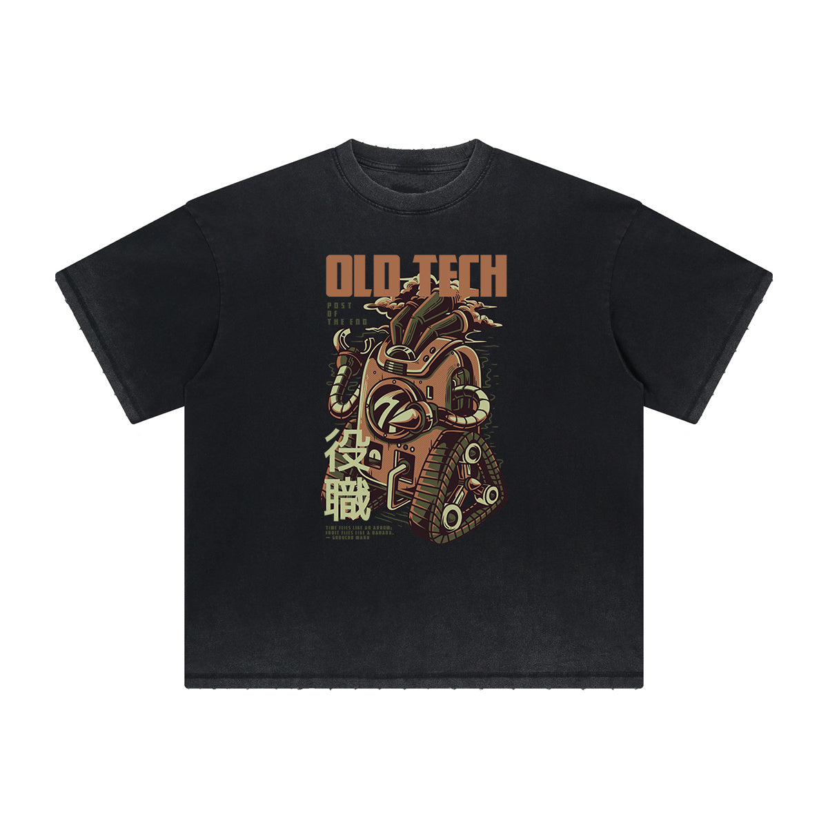 Vintage Frayed Punk Cartoon Graphic Tee