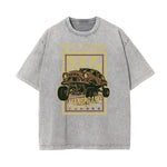 Faded Punk Cartoon Pattern T Shirt