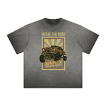 Thick Faded Punk Cartoon Pattern Tee