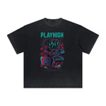 Vintage Frayed Punk Cartoon Graphic Tee