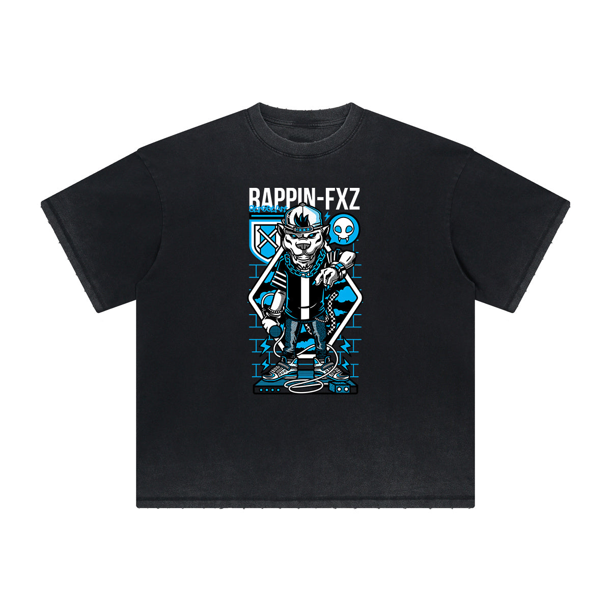 Vintage Frayed Punk Cartoon Graphic Tee