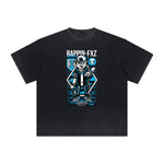 Vintage Frayed Punk Cartoon Graphic Tee