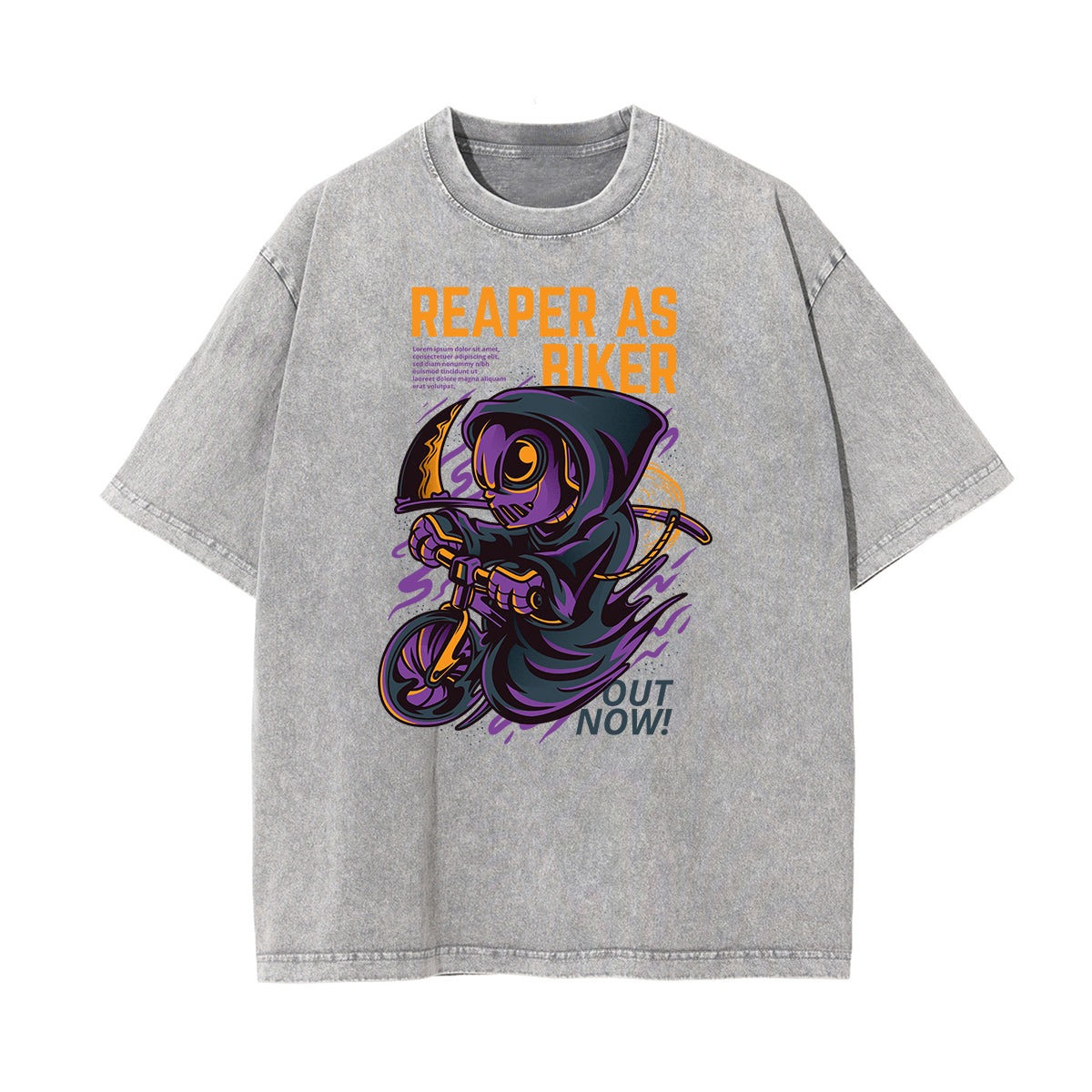 Faded Punk Cartoon Pattern T Shirt