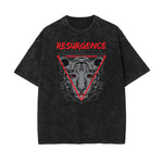 Stone Wash Punk Cartoon Graphic Tee