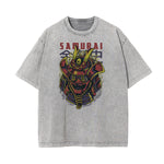 Cartoon Abstract Stone Wash Graphic Tee