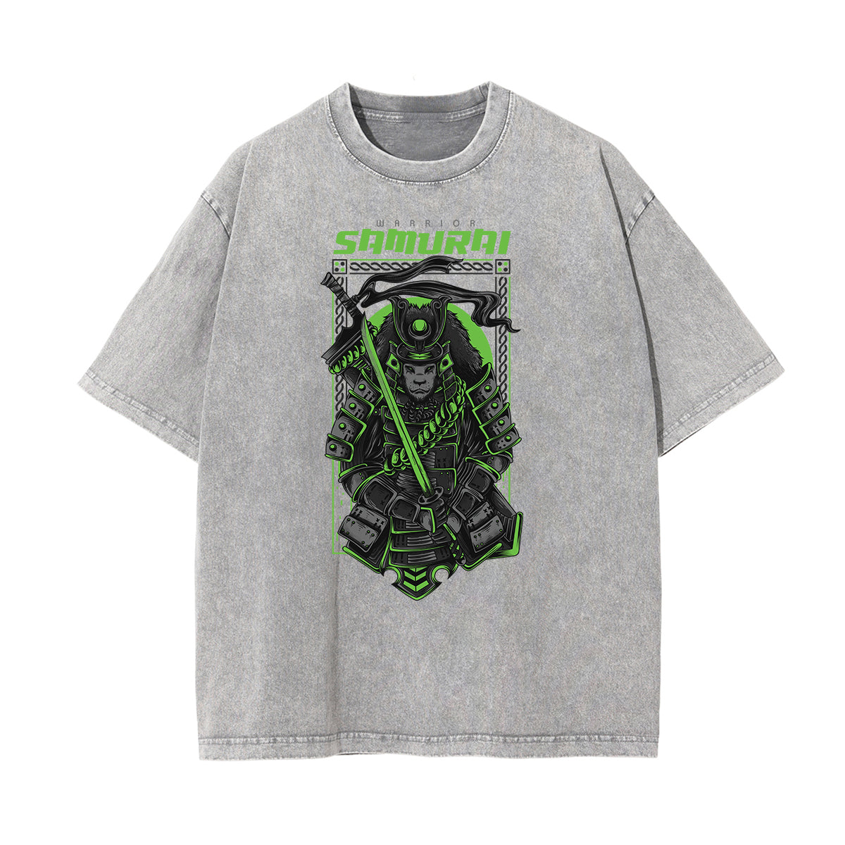 Cartoon Abstract Stone Wash Graphic Tee