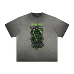 Cartoon Abstract Vintage Frayed Graphic Tee