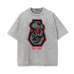 Cartoon Abstract Stone Wash Graphic Tee