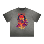 Cartoon Abstract Vintage Frayed Graphic Tee