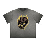 Retro Cartoon Thick Faded Pattern Tee