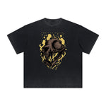 Camiseta gráfica deshilachada vintage de dibujos animados retro