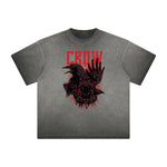 Retro Cartoon Thick Faded Pattern Tee