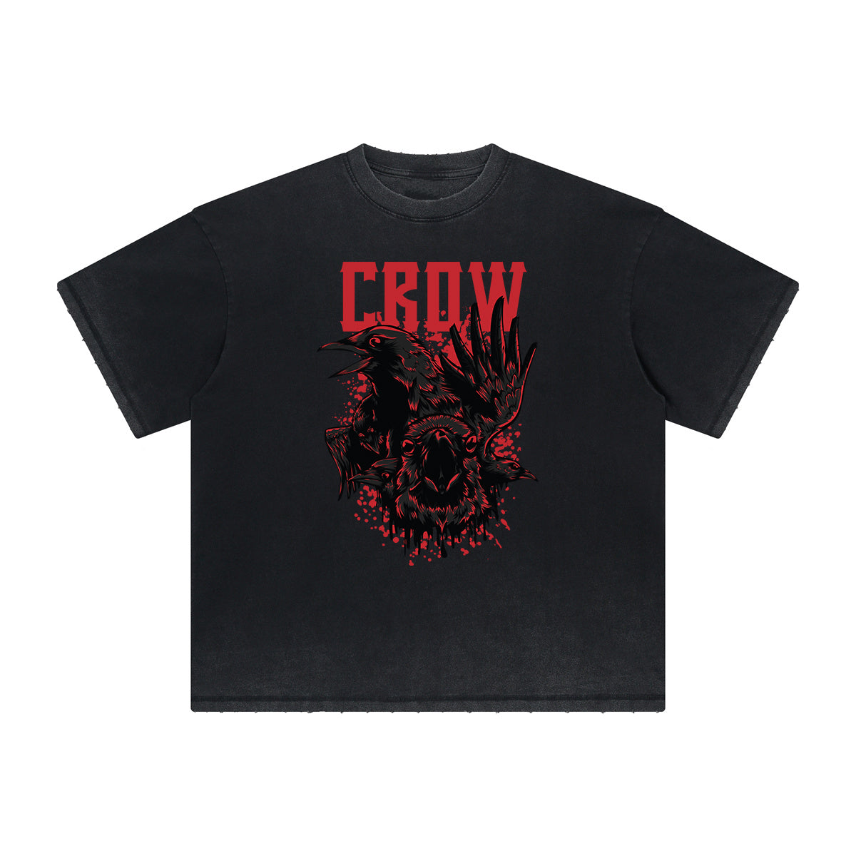 Camiseta gráfica deshilachada vintage de dibujos animados retro