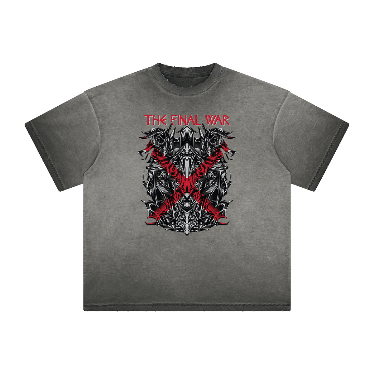 Retro Cartoon Thick Faded Pattern Tee