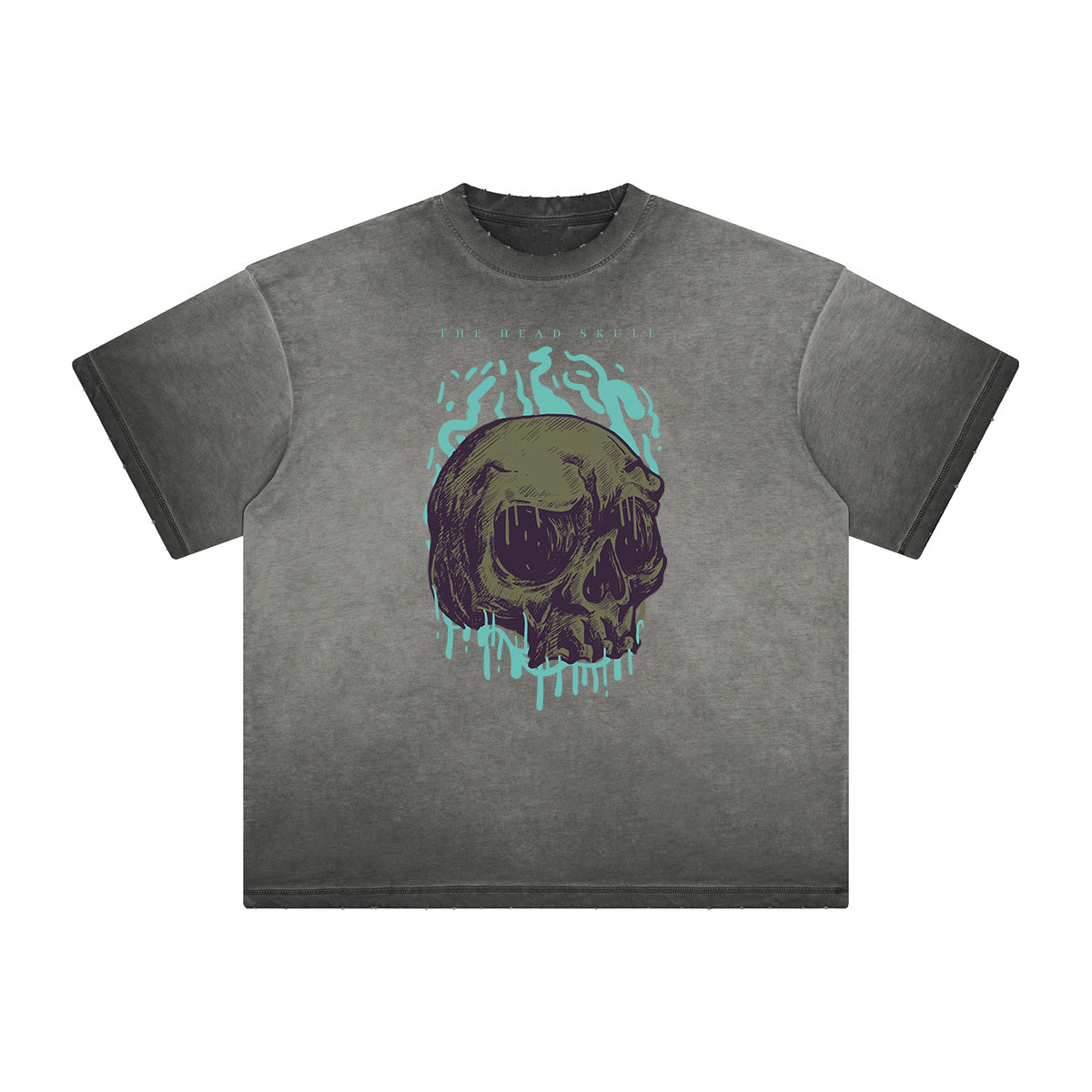 Retro Cartoon Thick Faded Pattern Tee