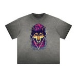 Retro Cartoon Thick Faded Pattern Tee