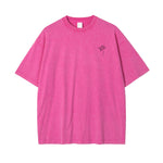 Stone Wash Line Art Flowers Graphic Tee