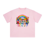 You are Enough Rainbow & Blossom Graphic Tee-INNBLAC Fashion Apparel